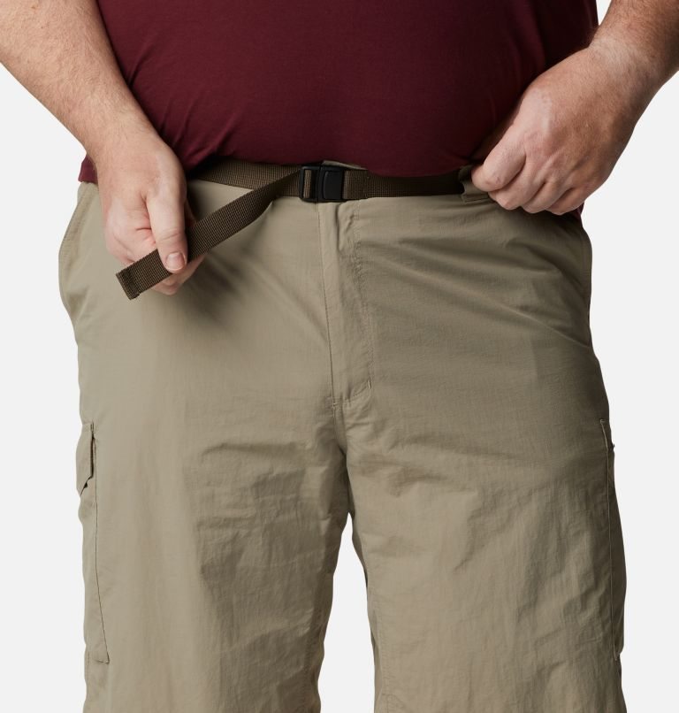 Men's Columbia Silver Ridge Cargo Shorts Khaki | Plus Size CA-H6C34